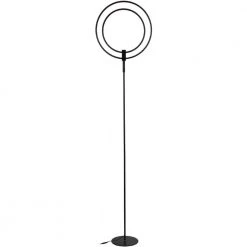 Eclipse 79 in. Black Modern LED Torchiere Floor Lamp with Touch Dimmer by Brightech
