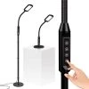 Litespan 56 in. Black 2-in-1 Floor and Desk LED Lamp with Adjustable Gooseneck by Brightech -Brightech Sales black brightech floor lamps yk b69o hx6h 64 1000