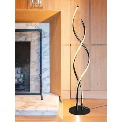 Embrace 60 in. Black Modern LED Spiral 2 in 1 Floor and Table Lamp by Brightech -Brightech Sales black brightech floor lamps yp ry1z 9x9a 1f 1000