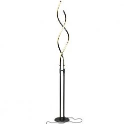 Embrace 60 in. Black Modern LED Spiral 2 in 1 Floor and Table Lamp by Brightech