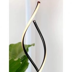 Embrace 60 in. Black Modern LED Spiral 2 in 1 Floor and Table Lamp by Brightech -Brightech Sales black brightech floor lamps yp ry1z 9x9a fa 1000
