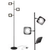 Tree 60 in. Black LED Floor Lamp with Dimmable and Adjustable Panels by Brightech -Brightech Sales black brightech floor lamps yt uhyz 7by5 64 1000