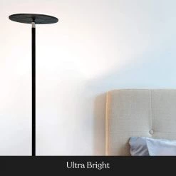 Sky Flux 67 in. Black Torchiere LED Floor Lamp with 3 Mode Dimmer by Brightech 10 Sky Flux 67 in. Black Torchiere LED Floor Lamp with 3 Mode Dimmer by Brightech -Brightech Sales black brightech floor lamps yu 2es5 gikd 4f 1000