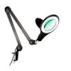 Lightview Pro 33 in. Black LED Adjustable Clamp 2.25 x Magnifying Desk Lamp by Brightech