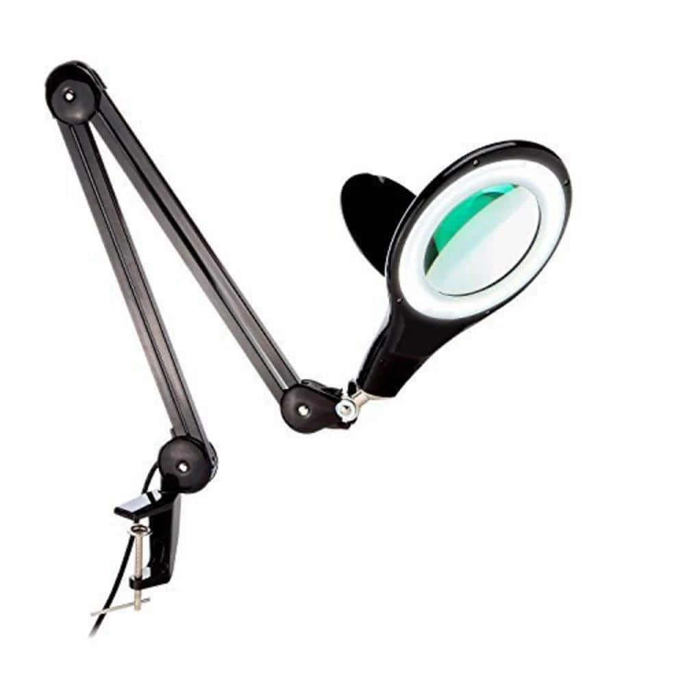 Lightview Pro 33 in. Black LED Adjustable Clamp 2.25 x Magnifying Desk Lamp by Brightech 3 Lightview Pro 33 in. Black LED Adjustable Clamp 2.25 x Magnifying Desk Lamp by Brightech