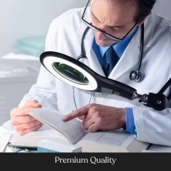 Lightview Pro 33 in. Black LED Adjustable Clamp 2.25 x Magnifying Desk Lamp by Brightech 13 Lightview Pro 33 in. Black LED Adjustable Clamp 2.25 x Magnifying Desk Lamp by Brightech -Brightech Sales black brightech lamp bases gr bk53 40y3 fa 1000