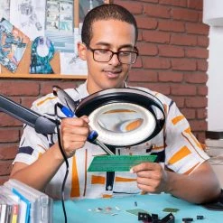 Lightview 29 in. Black Screw Clamp Dimmable - 5 Diopter by Brightech -Brightech Sales black brightech lamp bases vw 492f ctp2 fa 1000