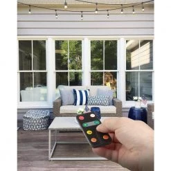 Ambience Pro 21 in. Plug-In Outdoor Light Strand Dimmer by Brightech -Brightech Sales black brightech outdoor lighting accessories amb dmr 1f 1000