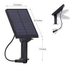 Ambience Pro 5.5 in. 1-Watt Solar Panel for Corn Filament Lights by Brightech -Brightech Sales black brightech outdoor lighting accessories slr pnl 1w fa 1000