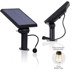 Ambience Pro 5.5 in. 2-Watt Solar Panel for Corn Filament Lights by Brightech