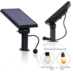 Ambience Pro 5.5 in. Solar Panel for Standard Filament Lights by Brightech