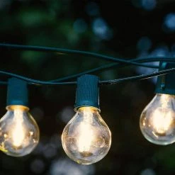 Outdoor 26 ft. Plug-In Globe Bulb LED String Light by Brightech -Brightech Sales black brightech string lights 2 x jl 3bb7 x0uz 1f 1000