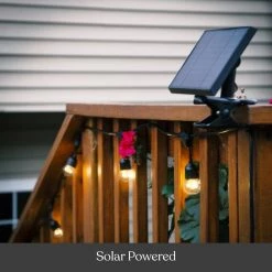 Ambience Solar 27 ft. 1W G40 Non Hanging Corn (3000K) by Brightech -Brightech Sales black brightech string lights 8x os0t aa54 44 1000