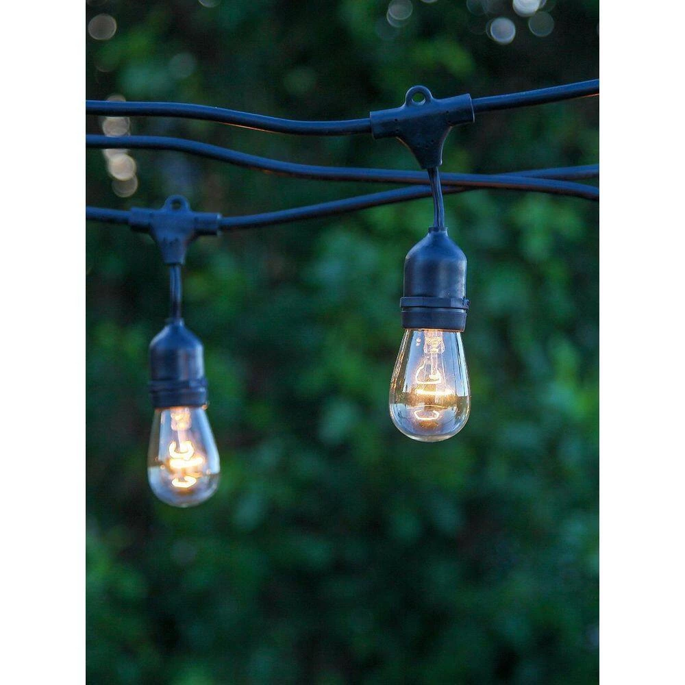 Ambience Pro Outdoor 48 ft. L Plug-in Incandescent 11-Watt S14 Edison Bulb Hanging String Light by Brightech 7 Ambience Pro Outdoor 48 ft. L Plug-in Incandescent 11-Watt S14 Edison Bulb Hanging String Light by Brightech - Image 5
