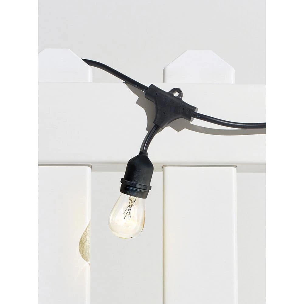 Ambience Pro Outdoor 48 ft. L Plug-in Incandescent 11-Watt S14 Edison Bulb Hanging String Light by Brightech 6 Ambience Pro Outdoor 48 ft. L Plug-in Incandescent 11-Watt S14 Edison Bulb Hanging String Light by Brightech - Image 4