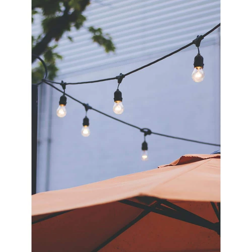 Ambience Pro Outdoor 48 ft. L Plug-in LED 1-Watt S14 Edison Bulb Hanging String Light 2700k by Brightech 6 Ambience Pro Outdoor 48 ft. L Plug-in LED 1-Watt S14 Edison Bulb Hanging String Light 2700k by Brightech - Image 5