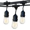 Ambience Pro Outdoor 48 ft. L Plug-in LED 1-Watt S14 Edison Bulb Hanging String Light 2700k by Brightech 2 Ambience Pro Outdoor 48 ft. L Plug-in LED 1-Watt S14 Edison Bulb Hanging String Light 2700k by Brightech -Brightech Sales black brightech string lights amb 1w 48 64 1000