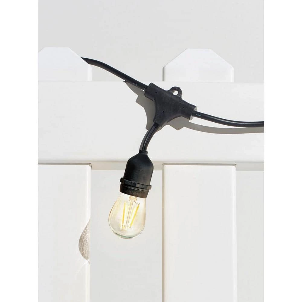 Ambience Pro Outdoor 48 ft. L Plug-in LED 1-Watt S14 Edison Bulb Hanging String Light 2700k by Brightech 5 Ambience Pro Outdoor 48 ft. L Plug-in LED 1-Watt S14 Edison Bulb Hanging String Light 2700k by Brightech - Image 4