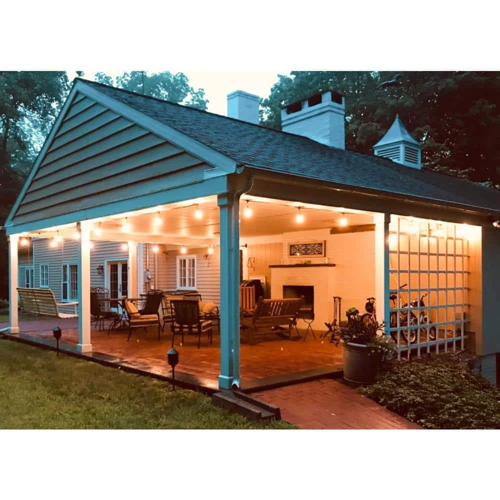 Ambience Pro Outdoor 24 ft. Plug in Waterproof Hanging 2W LED S14 Edison Bulb String Light 3000k by Brightech 7 Ambience Pro Outdoor 24 ft. Plug in Waterproof Hanging 2W LED S14 Edison Bulb String Light 3000k by Brightech - Image 5