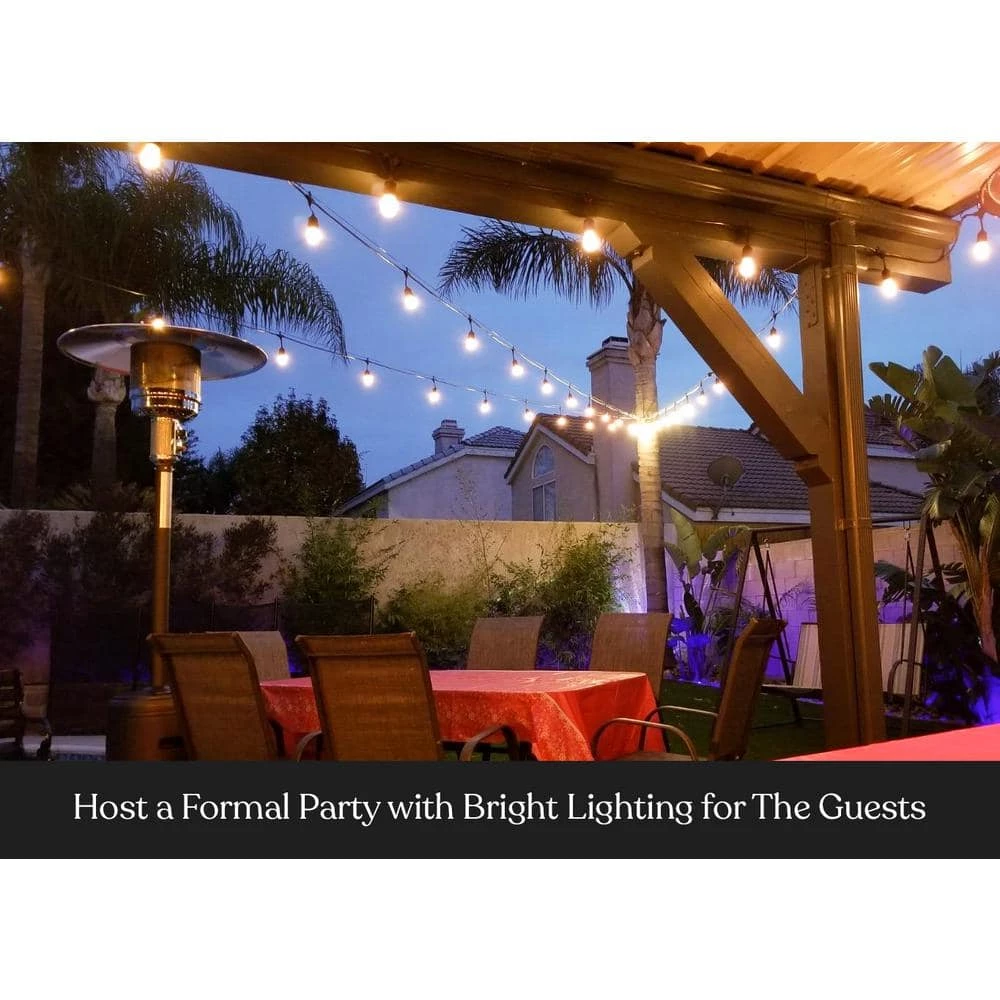 Ambience Pro Outdoor 24 ft. Plug in Waterproof Hanging 2W LED S14 Edison Bulb String Light 3000k by Brightech 8 Ambience Pro Outdoor 24 ft. Plug in Waterproof Hanging 2W LED S14 Edison Bulb String Light 3000k by Brightech - Image 6