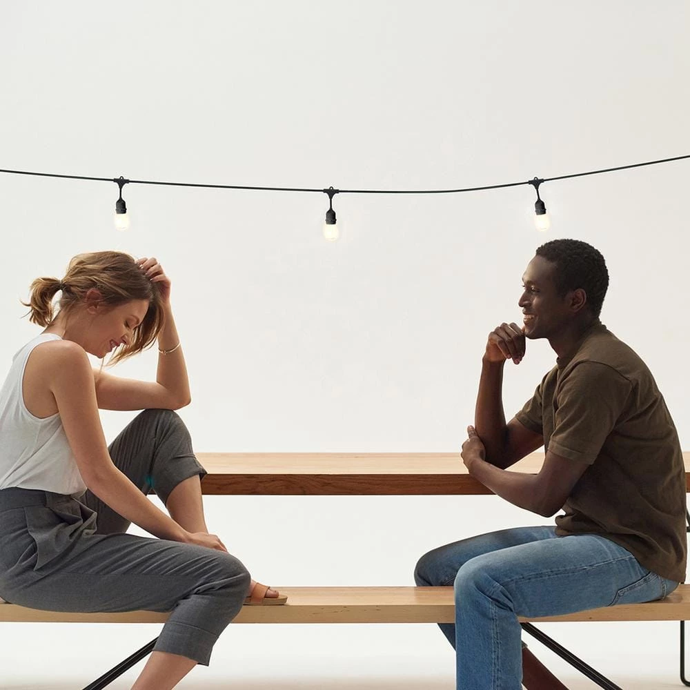 Ambience Pro Outdoor 48 ft. Plug-In LED 2-Watt S14 Edison Bulb Hanging String Light 2700k by Brightech 7 Ambience Pro Outdoor 48 ft. Plug-In LED 2-Watt S14 Edison Bulb Hanging String Light 2700k by Brightech - Image 5