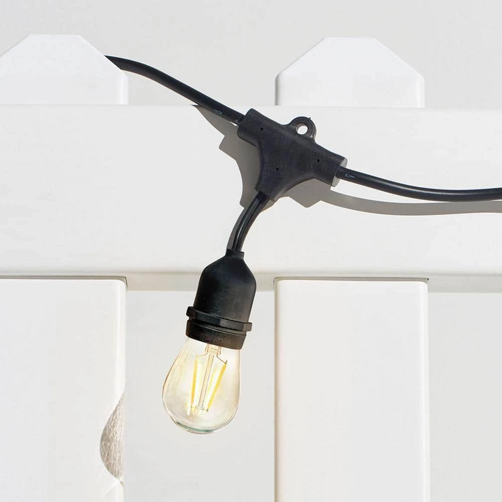 Ambience Pro Outdoor 48 ft. Plug-In LED 2-Watt S14 Edison Bulb Hanging String Light 2700k by Brightech 5 Ambience Pro Outdoor 48 ft. Plug-In LED 2-Watt S14 Edison Bulb Hanging String Light 2700k by Brightech - Image 3