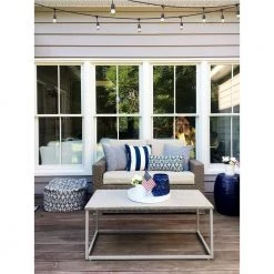 Ambience Pro Outdoor 48 ft. 2-Watt Plug-in LED Gold Tipped S14 Edison Bulb Hanging String Lights by Brightech -Brightech Sales black brightech string lights amb gld hg 2w 4f 1000