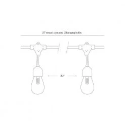 Ambience Pro Outdoor 27 ft. L Solar 1-Watt S14 Edison Bulb Hanging String Light 2700K by Brightech 15 Ambience Pro Outdoor 27 ft. L Solar 1-Watt S14 Edison Bulb Hanging String Light 2700K by Brightech -Brightech Sales black brightech string lights jz 13ld t8sb 76 1000