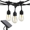 Ambience Pro Outdoor 27 ft. L Solar LED 2-Watt S14 Edison Bulb Hanging String Light 2700k by Brightech 2 Ambience Pro Outdoor 27 ft. L Solar LED 2-Watt S14 Edison Bulb Hanging String Light 2700k by Brightech -Brightech Sales black brightech string lights mu lfs8 tn0u 64 1000