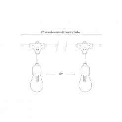 Ambience Pro Outdoor 27 ft. L Solar 1-Watt S14 Edison Bulb Hanging String Light 3000K by Brightech 15 Ambience Pro Outdoor 27 ft. L Solar 1-Watt S14 Edison Bulb Hanging String Light 3000K by Brightech -Brightech Sales black brightech string lights nm 8js5 61q8 76 1000