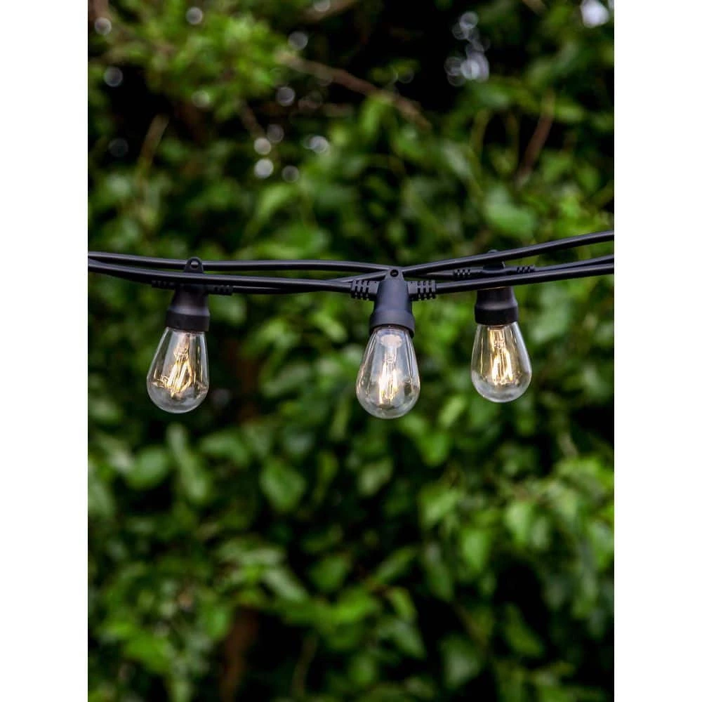 Ambience Pro Outdoor 27 ft. L Solar 1-Watt S14 Edison Bulb Non Hanging String Light 2700K by Brightech 4 Ambience Pro Outdoor 27 ft. L Solar 1-Watt S14 Edison Bulb Non Hanging String Light 2700K by Brightech - Image 2
