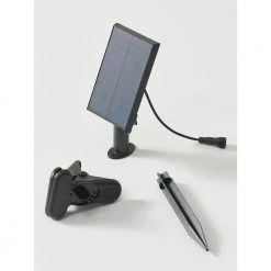 Ambience Pro Outdoor 48 ft. L Solar LED 1-Watt S14 Edison Bulb Hanging String Light 3000K by Brightech -Brightech Sales black brightech string lights slr 48hg sw fa 1000