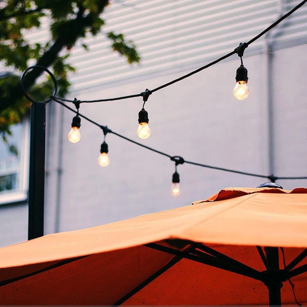 Ambience Pro Outdoor 48 ft. Solar Powered LED 1-Watt S14 Edison Bulbs Hanging Remote Control String Lights 3000k by Brightech 9 Ambience Pro Outdoor 48 ft. Solar Powered LED 1-Watt S14 Edison Bulbs Hanging Remote Control String Lights 3000k by Brightech - Image 7