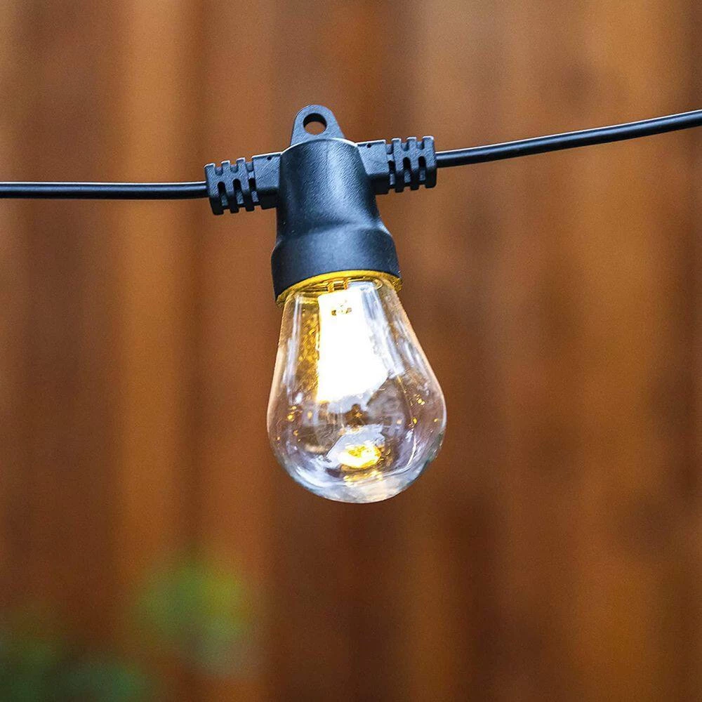 Ambience Pro Outdoor 48 ft. Solar Powered LED 1-Watt S14 Edison Bulbs Non-Hanging Remote Control String Lights 3000k by Brightech 7 Ambience Pro Outdoor 48 ft. Solar Powered LED 1-Watt S14 Edison Bulbs Non-Hanging Remote Control String Lights 3000k by Brightech - Image 5