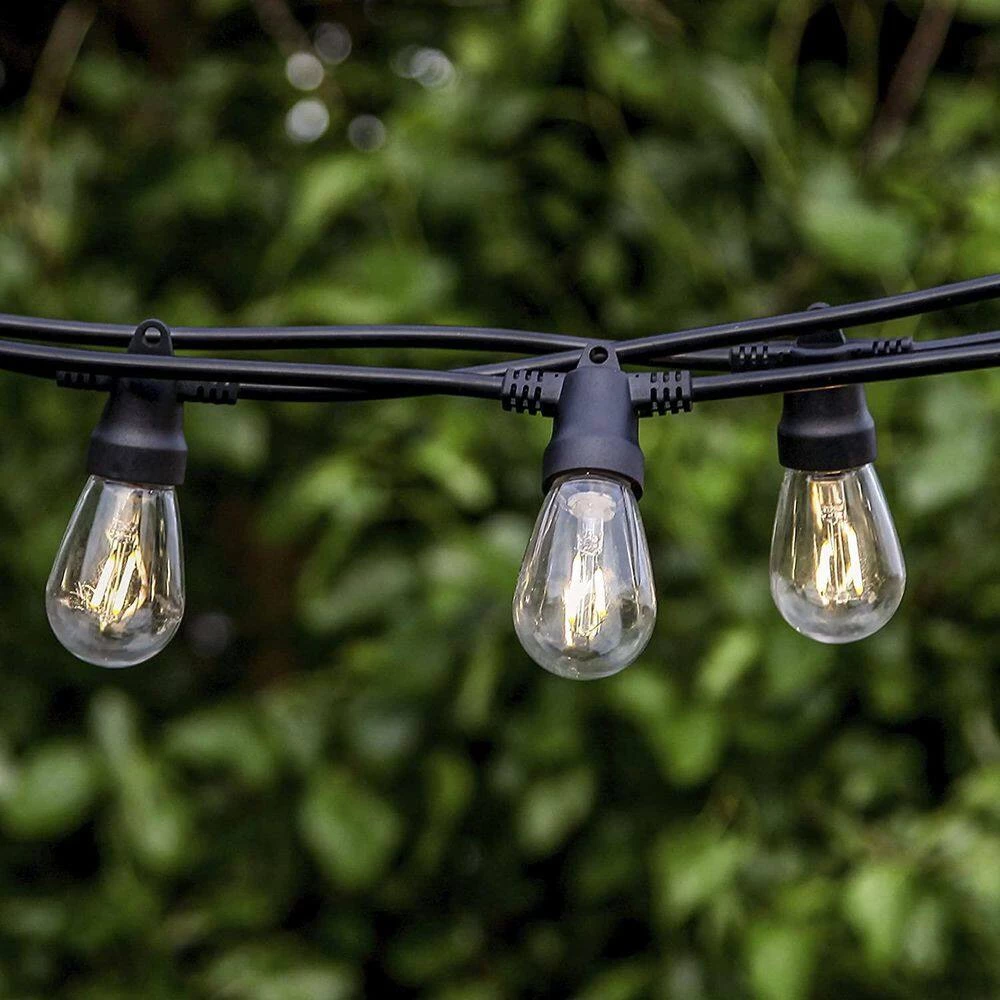 Ambience Pro Outdoor 48 ft. Solar Powered LED 1-Watt S14 Edison Bulbs Non-Hanging Remote Control String Lights 3000k by Brightech 5 Ambience Pro Outdoor 48 ft. Solar Powered LED 1-Watt S14 Edison Bulbs Non-Hanging Remote Control String Lights 3000k by Brightech - Image 3