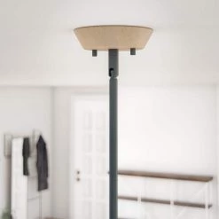 Conical 1-Light Black Pendant with Metal Shade by Manor Brook 12 Conical 1-Light Black Pendant with Metal Shade by Manor Brook -Brightech Sales black manor brook chandeliers mb100597 1f 1000