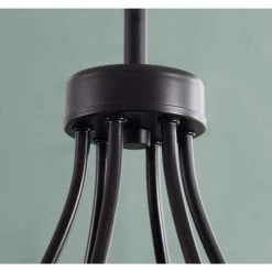 23 in. 6-Light Webster Chandelier Tiered Black by Manor Brook -Brightech Sales black manor brook chandeliers mb100681 4f 1000