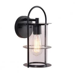 Pienza 1-Light Black Outdoor Lantern by Manor Brook