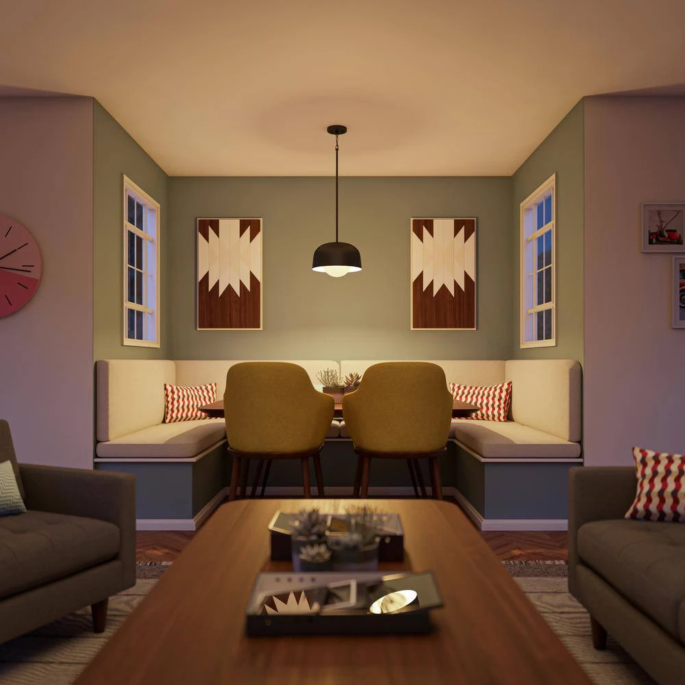 Millie 1-Light Black Mini Pendant with Outer Metal Shade and Inner White Glass Shade by Manor Brook 7 Millie 1-Light Black Mini Pendant with Outer Metal Shade and Inner White Glass Shade by Manor Brook - Image 5