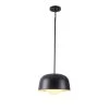 Millie 1-Light Black Mini Pendant with Outer Metal Shade and Inner White Glass Shade by Manor Brook 2 Millie 1-Light Black Mini Pendant with Outer Metal Shade and Inner White Glass Shade by Manor Brook -Brightech Sales black manor brook pendant lights mb00730 64 1000