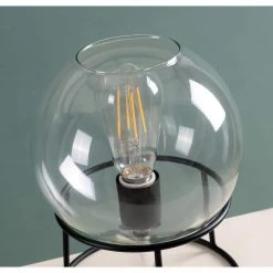Vessel 10.13 in. Black Indoor Accent Lamp by Manor Brook 9 Vessel 10.13 in. Black Indoor Accent Lamp by Manor Brook -Brightech Sales black manor brook table lamps mb100240 1f 1000
