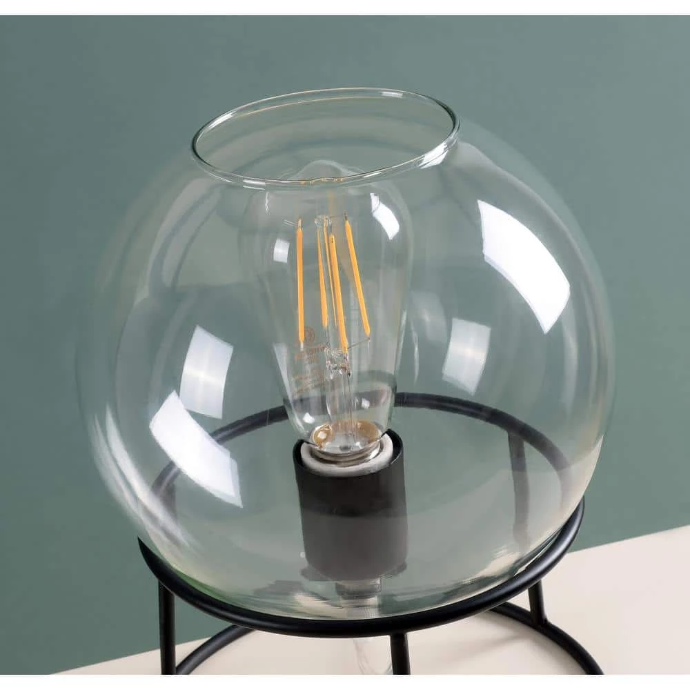 Vessel 10.13 in. Black Indoor Accent Lamp by Manor Brook 6 Vessel 10.13 in. Black Indoor Accent Lamp by Manor Brook - Image 4