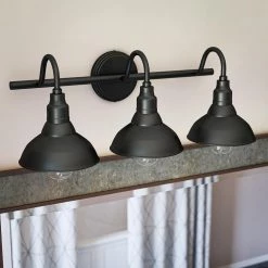 Barnes 3-Light Black Vanity Light by Manor Brook -Brightech Sales black manor brook vanity lighting mb100363 1f 1000