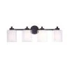 Oneonta 28.75 in. 4-Light Black Vanity Light by Manor Brook -Brightech Sales black manor brook vanity lighting mb100530 64 1000