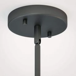 Flagler 1-light Black Striped Pendant with White Milk Glass Shade by Manor Brook -Brightech Sales black striped manor brook chandeliers mb100624 44 1000