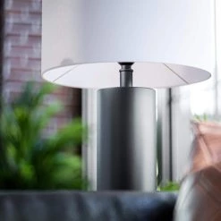 Fletcher 22 in. Black with Natural Wood Accent Lamp by Manor Brook -Brightech Sales black with natural wood manor brook table lamps mb100629 44 1000