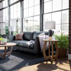 Fletcher 22 in. Black with Natural Wood Accent Lamp by Manor Brook -Brightech Sales black with natural wood manor brook table lamps mb100629 4f 1000