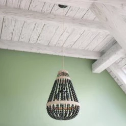 Serritt 26.375 in. 3-Light Pendant Black with Rope Accents by Manor Brook -Brightech Sales black with rope accents manor brook chandeliers mb100661 4f 1000