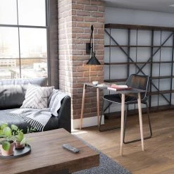 Perio 1-Light Indoor Wall Pulley Lante by Manor Brook -Brightech Sales black with rope manor brook wall sconces mb100701 31 1000