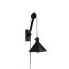 Perio 1-Light Indoor Wall Pulley Lante by Manor Brook 1 Perio 1-Light Indoor Wall Pulley Lante by Manor Brook -Brightech Sales black with rope manor brook wall sconces mb100701 64 1000